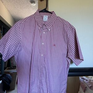 Brooks Brothers Stretch Regent Fitted Sport Shirt, Non-Iron (Men’s Size L)